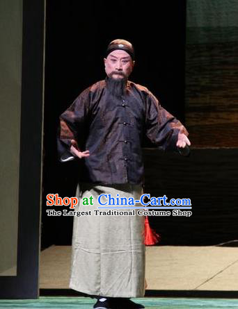 Da Sheng Kui Chinese Peking Opera Elderly Male Apparels Costumes and Headpieces Beijing Opera Merchant Garment Clothing