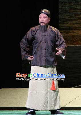 Da Sheng Kui Chinese Peking Opera Elderly Male Apparels Costumes and Headpieces Beijing Opera Merchant Garment Clothing