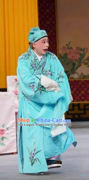 Chinese Peking Opera Rich Childe Apparels Costumes and Headpieces Beijing Opera Xiaosheng Garment Young Male Han Chen Clothing