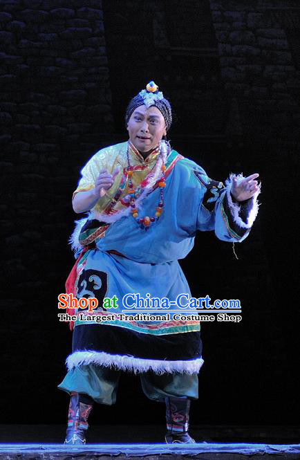 Chen Ai Luo Ding Chinese Sichuan Opera Noble Childe Apparels Costumes and Headpieces Peking Opera Young Male Garment Tibetan Prince Clothing