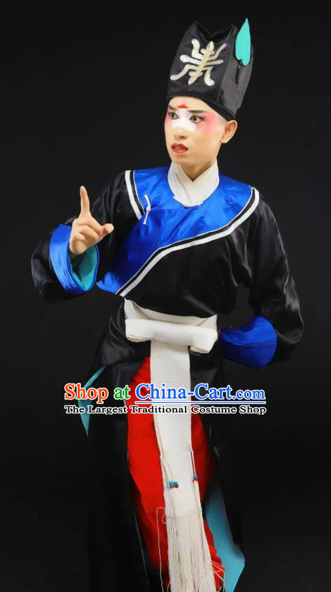 Guiying and Wang Kui Chinese Sichuan Opera Wusheng Apparels Costumes and Headpieces Peking Opera Takefu Garment Martial Male Clothing