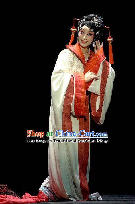 Chinese Sichuan Opera Actress Pu Lan Costumes and Hair Accessories Yu Hai Kuang Chao Traditional Peking Opera Young Female Dress Rich Woman Apparels