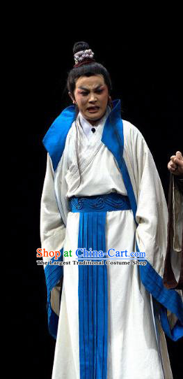 Yu Hai Kuang Chao Chinese Sichuan Opera Childe Apparels Costumes and Headpieces Peking Opera Xiaosheng Garment Scholar Clothing