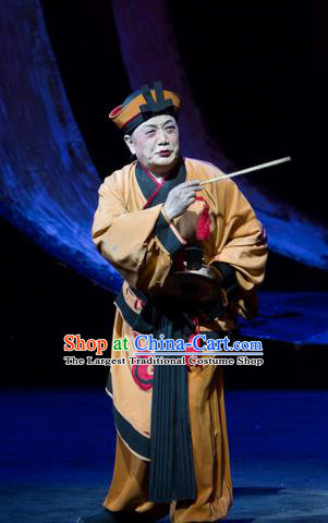 Hui Lan Ji Chinese Sichuan Opera Figurant Apparels Costumes and Headpieces Peking Opera Bellman Garment Clothing