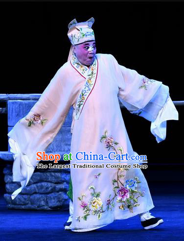Zhao Jintang Chinese Ping Opera Treacherous Male Song Cheng Garment Costumes and Headwear Pingju Opera Bully Apparels Clothing