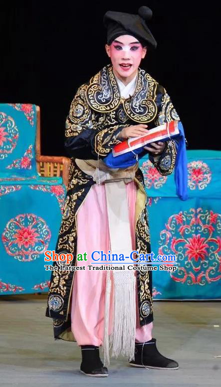 Fen Xiang Ji Chinese Sichuan Opera Figurant Apparels Costumes and Headpieces Peking Opera Wusheng Garment Martial Male Clothing