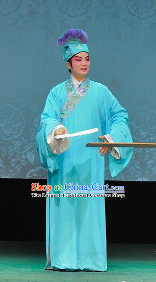 The Legend of White Snake Chinese Sichuan Opera Niche Apparels Costumes and Headpieces Peking Opera Young Male Garment Xiaosheng Xu Xian Clothing