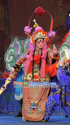 The Legend of White Snake Chinese Sichuan Opera Martial Male Apparels Costumes and Headpieces Peking Opera General Garment Armor Clothing