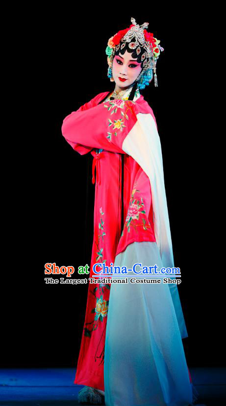 Chinese Sichuan Opera Actress Li Huiniang Red Plum Garment