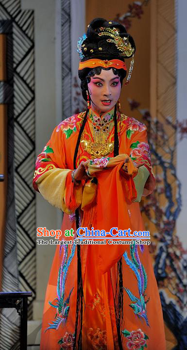 Chinese Sichuan Opera Young Mistress Wang Xifeng Garment Costumes and Hair Accessories Traditional Peking Opera Xue Baochai Dress Diva Apparels
