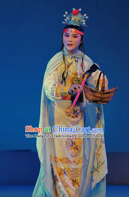 Xue Baochai Chinese Sichuan Opera Xiaosheng Jia Baoyu Apparels Costumes and Headpieces Peking Opera Young Male Garment Childe Clothing