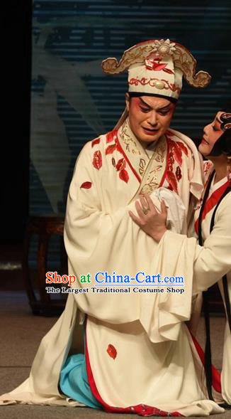 Li Yaxian Chinese Sichuan Opera Childe Zheng Yuanhe Apparels Costumes and Headpieces Peking Opera Young Male Garment Xiaosheng Clothing