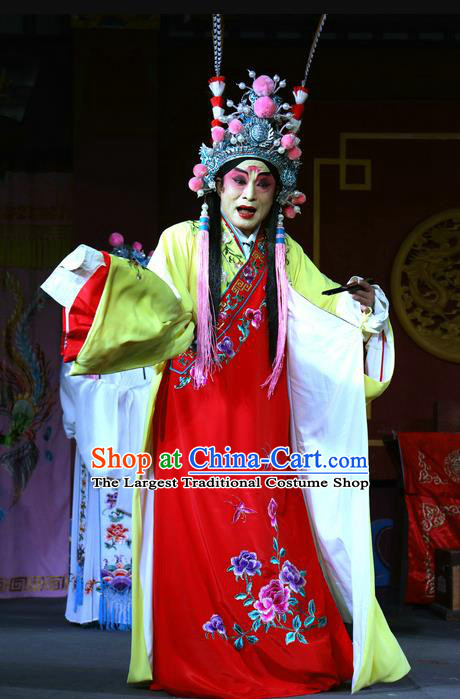 Chu Gong Hui Chinese Sichuan Opera Prince Jian Apparels Costumes and Headpieces Peking Opera Xiaosheng Garment Young Male Clothing