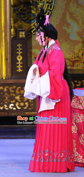 Chinese Sichuan Opera Young Lady Garment Costumes and Hair Accessories Sheng Si Pai Traditional Peking Opera Xiaodan Dress Actress Huang Yulan Apparels
