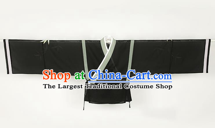 Chinese Ancient Childe Hanfu Clothing Traditional Jin Dynasty Swordsman Historical Costumes Complete Set for Men