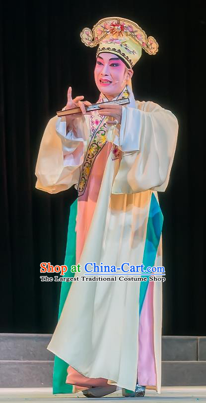 Return of the Phoenix Chinese Sichuan Opera Scholar Sima Xiangru Apparels Costumes and Headpieces Peking Opera Young Male Garment Xiaosheng Clothing