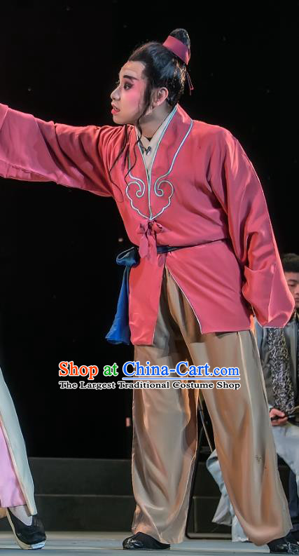 Return of the Phoenix Chinese Sichuan Opera Young Boy Apparels Costumes and Headpieces Peking Opera Livehand Garment Servant Clothing