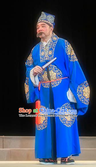 Zhuo Wenjun Chinese Sichuan Opera Laosheng Apparels Costumes and Headpieces Peking Opera Elderly Male Garment Landlord Zhuo Wangsun Clothing