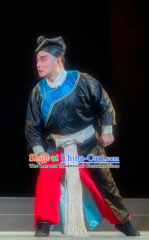 Zhuo Wenjun Chinese Sichuan Opera Servant Apparels Costumes and Headpieces Peking Opera Martial Male Garment Wusheng Clothing