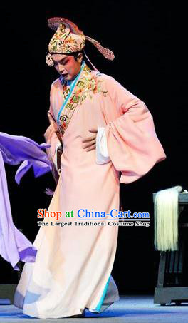 The Jade Hairpin Chinese Sichuan Opera Scholar Pan Bizheng Apparels Costumes and Headpieces Peking Opera Young Male Garment Xiaosheng Clothing