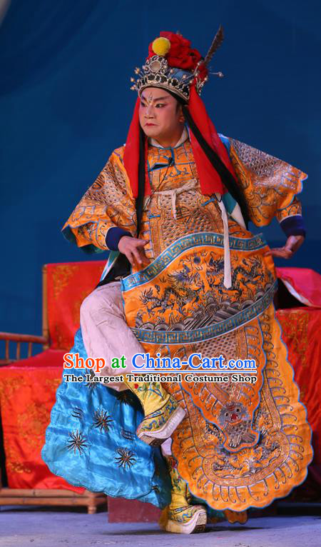 The Lotus Lantern Chinese Sichuan Opera General Armor Apparels Costumes and Headpieces Peking Opera Er Lang God Garment Clothing