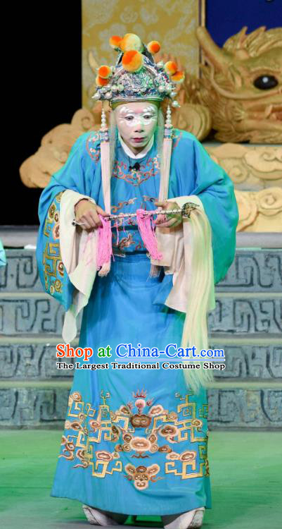 Qing Yun Palace Chinese Sichuan Opera Palace Servant Apparels Costumes and Headpieces Peking Opera Eunuch Garment Clothing