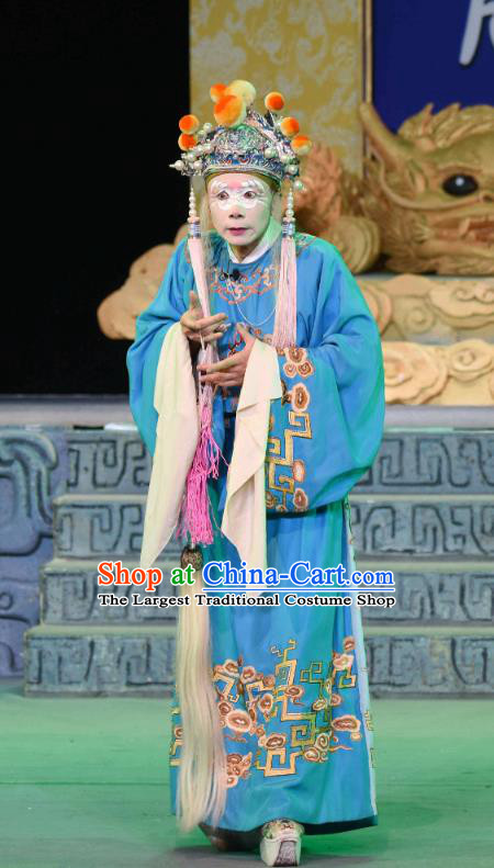 Qing Yun Palace Chinese Sichuan Opera Palace Servant Apparels Costumes and Headpieces Peking Opera Eunuch Garment Clothing