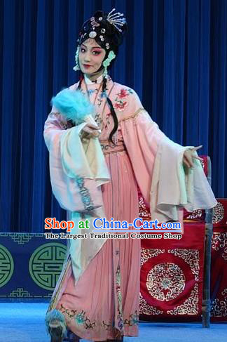 Chinese Sichuan Opera Actress Wang Ruilan Garment Costumes and Hair Accessories Shuang Bai Yue Traditional Peking Opera Hua Tan Dress Diva Apparels