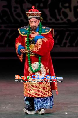 Scholar of Ba Shan Chinese Sichuan Opera Infante Apparels Costumes and Headpieces Peking Opera Royal Highness Garment Elderly Male Clothing