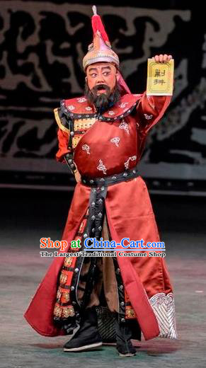 Scholar of Ba Shan Chinese Sichuan Opera General Apparels Costumes and Headpieces Peking Opera Martial Male Garment Li Youheng Clothing