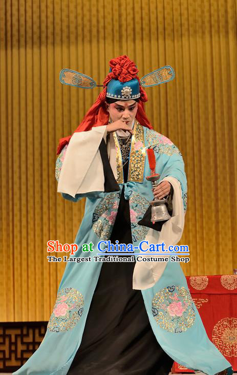 Chinese Sichuan Opera Young Male Apparels Costumes and Headpieces Peking Opera Xiaosheng Garment Shi Huaiyu Clothing