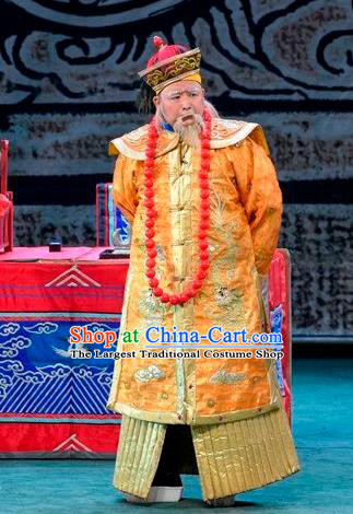 Scholar of Ba Shan Chinese Sichuan Opera Infante Apparels Costumes and Headpieces Peking Opera Lord Garment Elderly Male Clothing