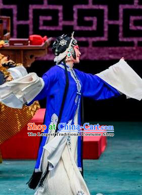 Chinese Sichuan Opera Qin Xianglian Garment Costumes and Hair Accessories Traditional Peking Opera Distress Maiden Dress Tsing Yi Apparels