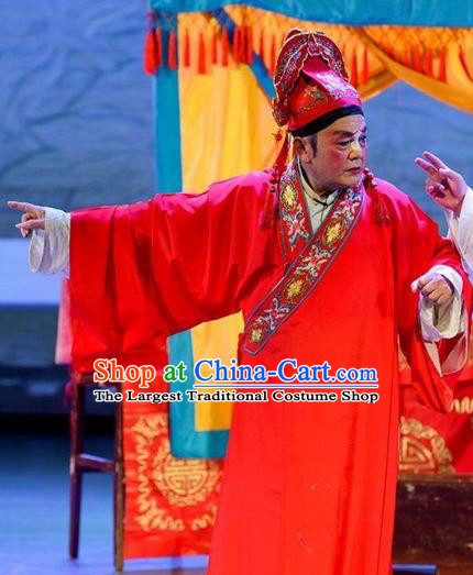 He Zhu Pei Chinese Sichuan Opera Bridegroom Apparels Costumes and Headpieces Peking Opera Xiaosheng Garment Scholar Zhao Peng Clothing