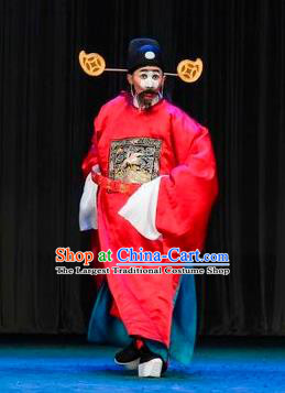 Chinese Sichuan Opera Magistrate Hu Jin Apparels Costumes and Headpieces Peking Opera Official Garment Clothing