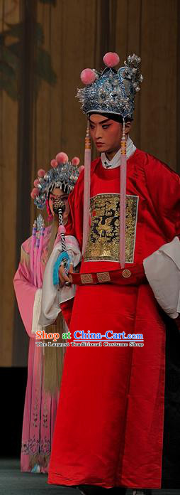 Drunkened Concubine Chinese Sichuan Opera Young Male Apparels Costumes and Headpieces Peking Opera Xiaosheng Garment Emperor Clothing