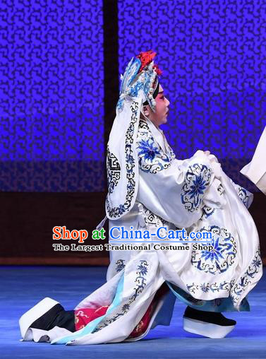 Chinese Peking Opera Takefu Luo Cheng Garment Costumes and Headwear Beijing Opera Martial Male Apparels General Clothing