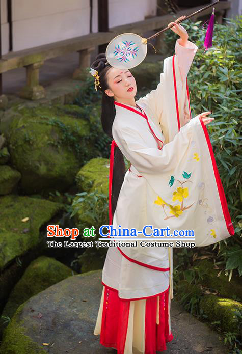 Chinese Han Dynasty Court Princess Apparels Traditional Noble Lady Hanfu Dress Ancient Curving Front Robe Historical Costumes for Women