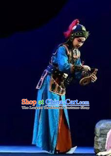 Xin Zhui Chinese Peking Opera Wusheng Garment Costumes and Headwear Beijing Opera Martial Male Li Xi Apparels Soldier Clothing
