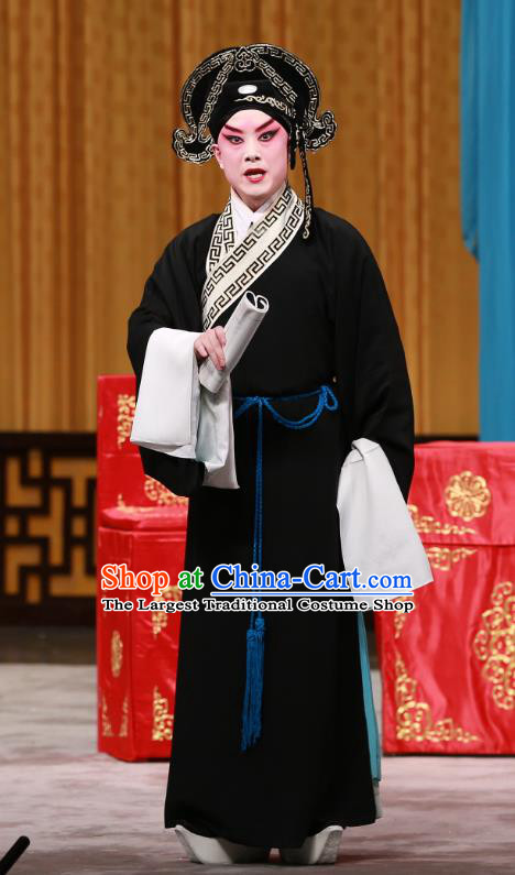 Sister Thirteen Chinese Peking Opera Scholar Garment Costumes and Headwear Beijing Opera Young Man An Ji Apparels Xiaosheng Clothing