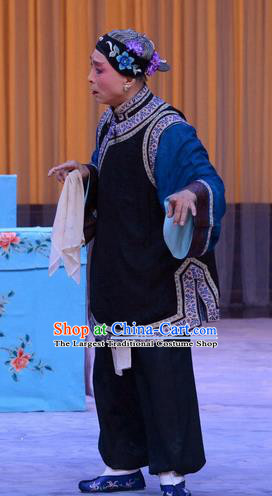 Chinese Beijing Opera Pantaloon Apparels Costumes and Headdress Da Ying Jie Lie Traditional Peking Opera Laodan Dress Dame Garment