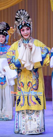 Chinese Beijing Opera Imperial Consort Yang Apparels Costumes and Headdress Tai Zhen Wai Zhuan Traditional Peking Opera Hua Tan Dress Garment