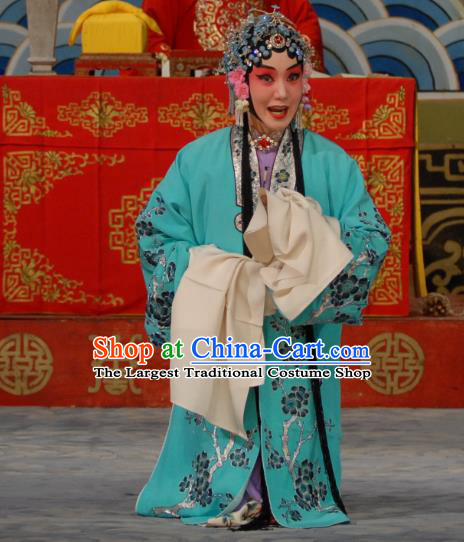 Chinese Beijing Opera Diva Apparels Costumes and Headdress Chen Sanliang Pa Tang Traditional Peking Opera Hua Tan Dress Courtesan Li Shuping Garment