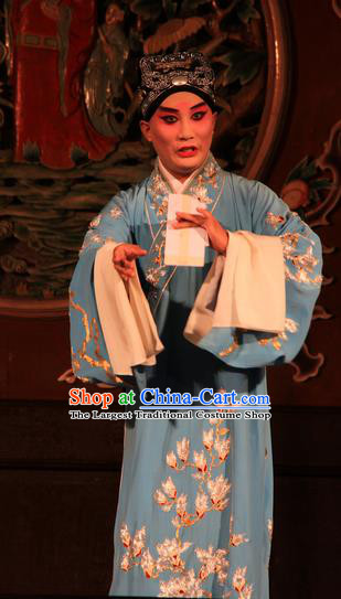 You Sisters in the Red Chamber Chinese Peking Opera Childe Jia Lian Garment Costumes and Headwear Beijing Opera Xiaosheng Apparels Young Male Clothing