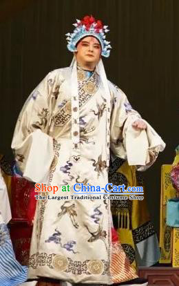 Number One Scholar Matchmaker Chinese Peking Opera Young Male Garment Costumes and Headwear Beijing Opera General Apparels Takefu Yang Yanzhao Clothing