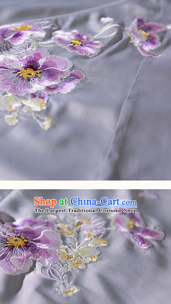 Chinese Ancient Ming Dynasty Patrician Woman Historical Costumes Traditional Embroidered Hanfu Dress Apparels