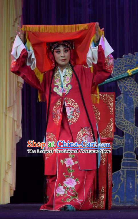 Chinese Jin Opera Bride Garment Costumes and Headdress Li Hua