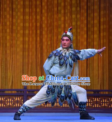 Madam White Snake Chinese Shanxi Opera Swordsman Apparels Costumes and Headpieces Traditional Jin Opera Wusheng Garment Martial Male Clothing