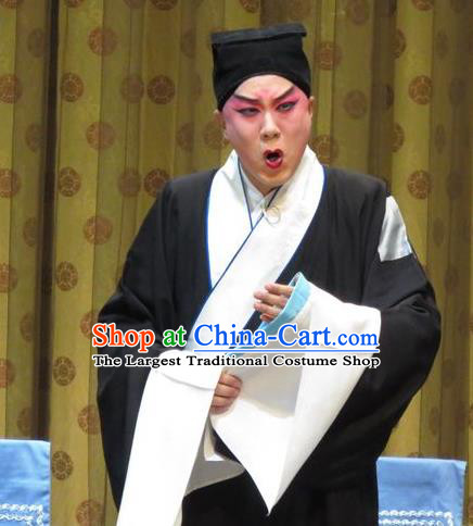Jin Yunu Chinese Bangzi Opera Poor Scholar Mo Ji Apparels Costumes and Headpieces Traditional Hebei Clapper Opera Young Male Garment Beggar Clothing