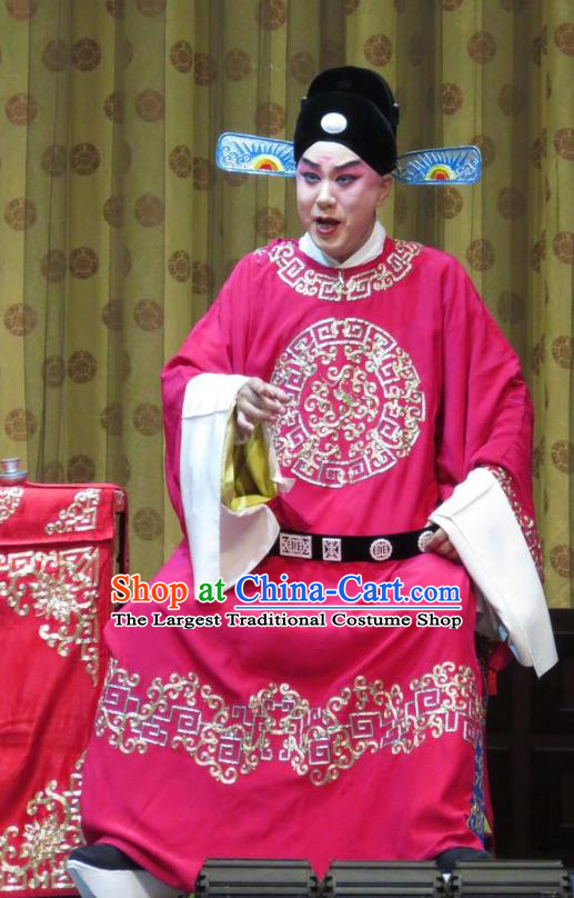 Jin Yunu Chinese Bangzi Opera Xiaosheng Mo Ji Apparels Costumes and Headpieces Traditional Hebei Clapper Opera Young Male Garment Niche Official Clothing